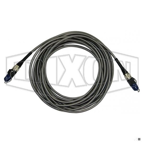 ADS Spillguard Armored Cable, 3 Pin Connector, For Use with ADS Spillguard System, 316 SS